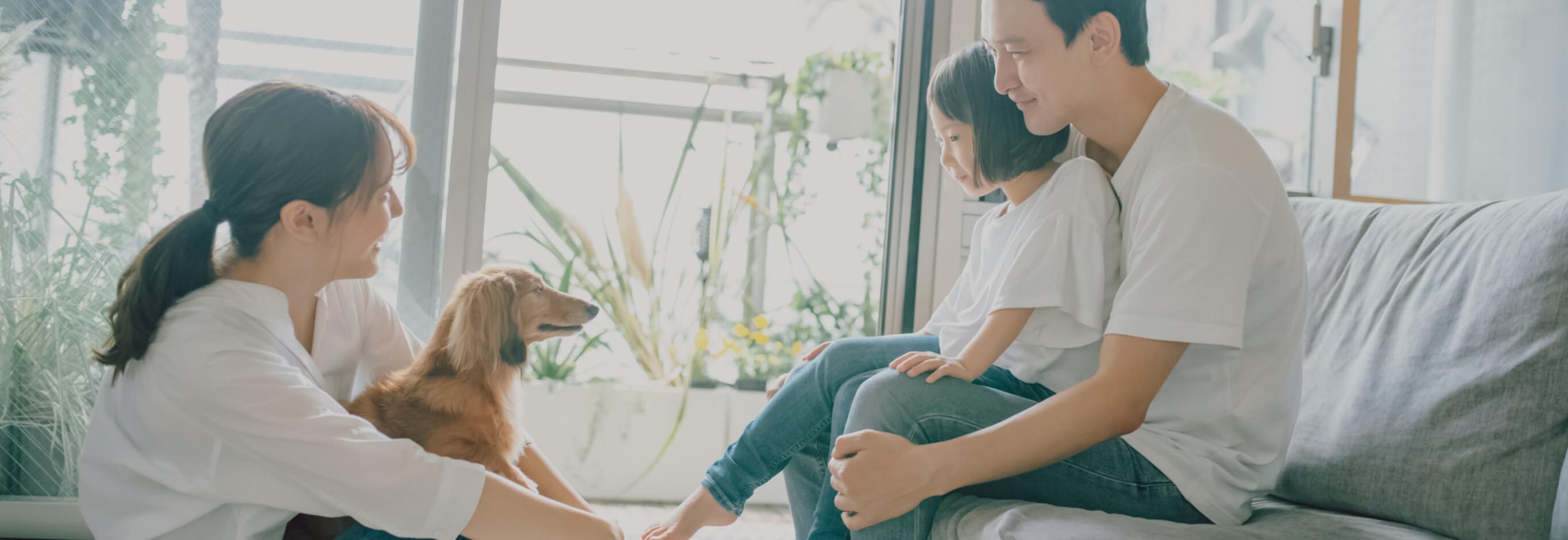 <small>ライフスタイル</small><br>ペットとの暮らしのイメージ