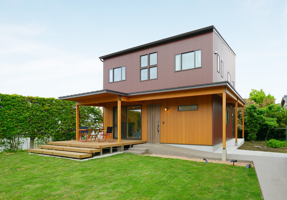 Eaves　roofの家の写真2