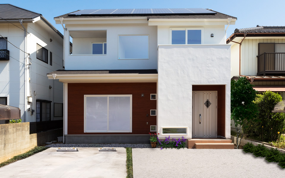 ブランコがある家