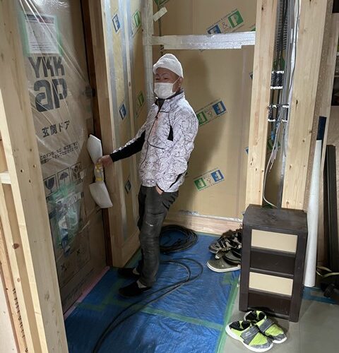 今年最後の気密測定～