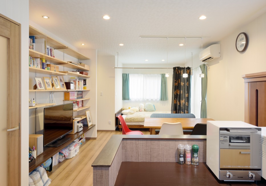 茨城県でリノベーションの会社・工務店をお探しの方へ、ワンルーム生活空間の施工事例をご紹介