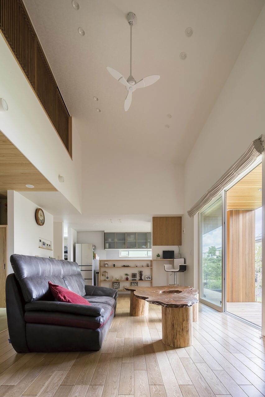 つくば市で平屋の注文住宅の会社・工務店をお探しの方へ、リビングの施工事例をご紹介