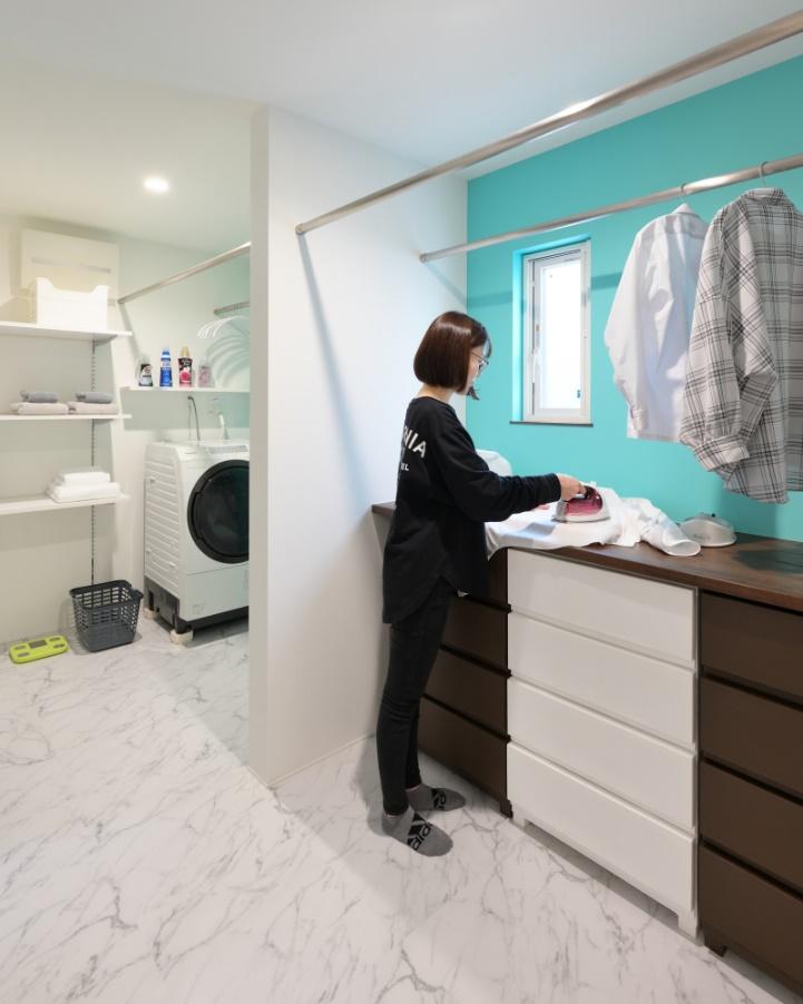 横動線で洗面～洗濯と家事同線が変わりました