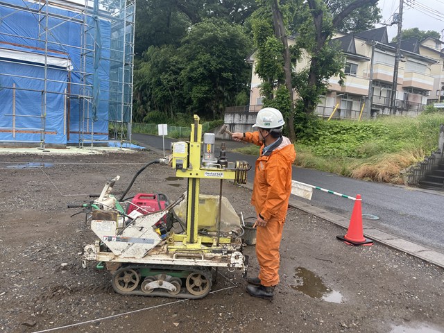 S様邸地盤調査👀