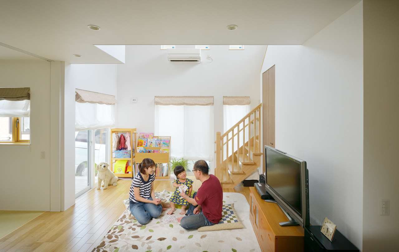 守谷市N様 「開放的で家族を近くに感じられる家ができました」